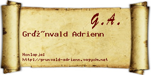 Grünvald Adrienn névjegykártya