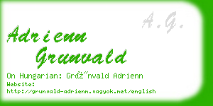 adrienn grunvald business card